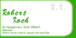 robert koch business card