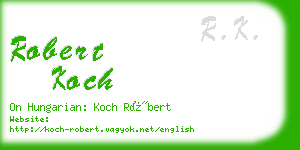 robert koch business card